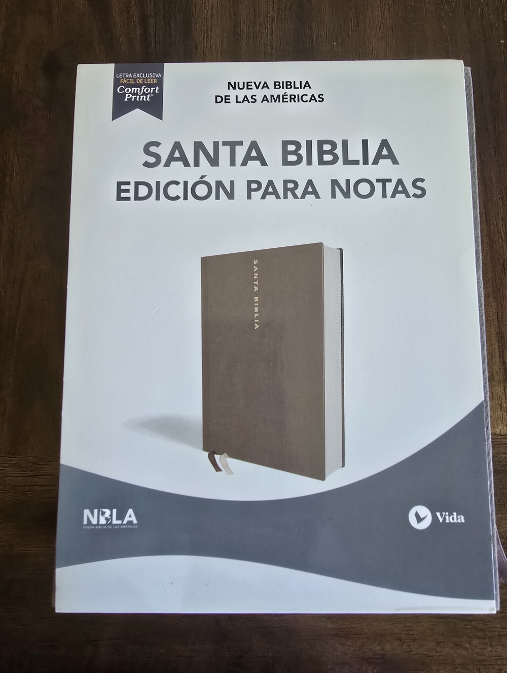 VIDA Santa Biblia Edición para Notas - Brown and Gold